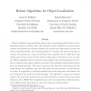 Robust Algorithms for Object Localization