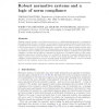 Robust normative systems and a logic of norm compliance