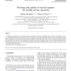 Routing and quality of service support for mobile ad hoc networks