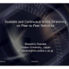 Scalable and Continuous Media Streaming on Peer-to-Peer Networks