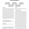 Scalable and reliable communication for hardware transactional memory
