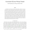 Secret Sharing LDPC Codes for the Constrained Gaussian Wiretap Channel