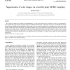 Segmentation of color images via reversible jump MCMC sampling