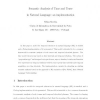 Semantic Analysis of Time and Tense in Natural Language: An Implementation