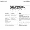 Shape-changing mobiles: tapering in two-dimensional deformational displays in mobile phones