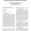 Sharing information for Q-learning-based network bandwidth estimation and network failure detection