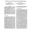 Simulation Analysis of a Real-time Database Buffer Manager