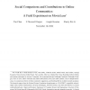 Social Comparisons and Contributions to Online Communities: A Field Experiment on MovieLens