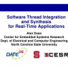 Software Thread Integration and Synthesis for Real-Time Applications