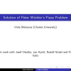 Solution of Peter Winkler's Pizza Problem