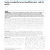 Spatio-structural granularity of biological material entities