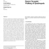 Stability Analysis of Passive Dynamic Walking of Quadrupeds