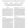 Stereoscopic inpainting: Joint color and depth completion from stereo images