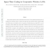 STiCMAC: A MAC Protocol for Robust Space-Time Coding in Cooperative Wireless LANs