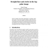 Straight Lines and Circles in the Log-Polar Image