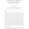 Stream weight estimation for multistream audio-visual speech recognition in a multispeaker environment