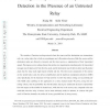 Strong Secrecy and Reliable Byzantine Detection in the Presence of an Untrusted Relay