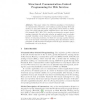 Structured Communication-Centred Programming for Web Services
