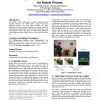 SymBall: camera driven table tennis for mobile phones