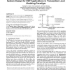 System design for DSP applications in transaction level modeling paradigm