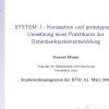 System J - Konzeption und prototypische Umsetzung eines Praktikums zur Datenbanksystementwicklung