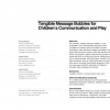 Tangible message bubbles for children's communication and play