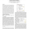 Techniques for efficient placement of synchronization primitives