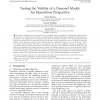 Testing the Validity of a Demand Model: An Operations Perspective