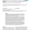 The accuracy of several multiple sequence alignment programs for proteins