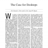 The Case for Desktops
