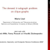 The densest k-subgraph problem on clique graphs