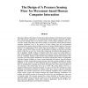 The Design of a Pressure Sensing Floor for Movement-Based Human Computer Interaction