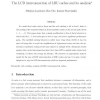 The LCD interconnection of LRU caches and its analysis