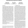 The life and death of online groups: predicting group growth and longevity