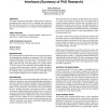 The representation and control of time in tangible user interfaces: (summary of PhD research)