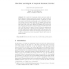 The Size and Depth of Layered Boolean Circuits