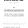 The standard parts problem and the complexity of control communication