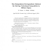 The Subgradient Extragradient Method for Solving Variational Inequalities in Hilbert Space
