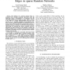 Theoretical Bounds for the Number of Inferable Edges in Sparse Random Networks