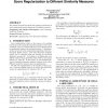 Theoretical bounds on and empirical robustness of score regularization to different similarity measures