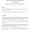 Three distance theorem and grid graph