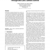 Through-the-lens camera control