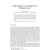Topic Initiative in a Simulated Peer Dialogue Agent