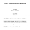 Towards a standard taxonomy of artifact functions