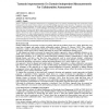 Towards Improvements on Domain-independent Measurements for Collaborative Assessment