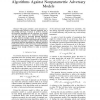 Towards Optimal Design of Data Hiding Algorithms Against Nonparametric Adversary Models