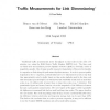 Traffic Measurements for Link Dimensioning - A Case Study