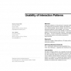 Usability of interaction patterns