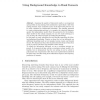 Using background knowledge to rank itemsets