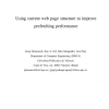 Using current web page structure to improve prefetching performance